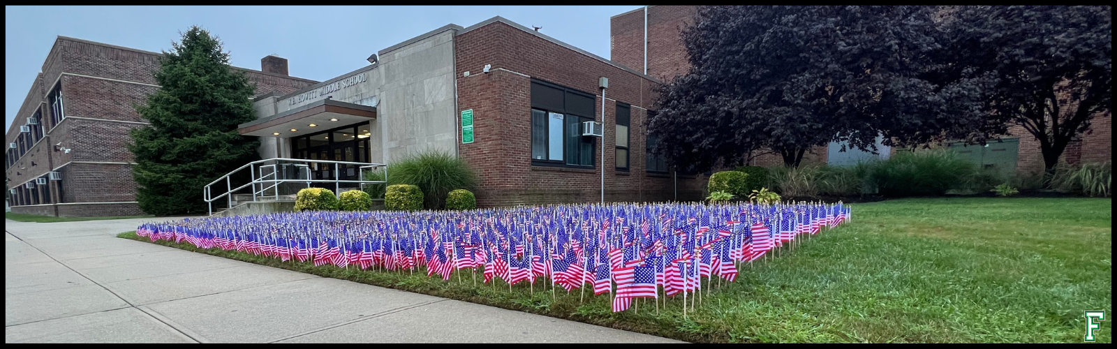 Farmingdale Siblings Honor 9/11 Victims with Touching Flag Display